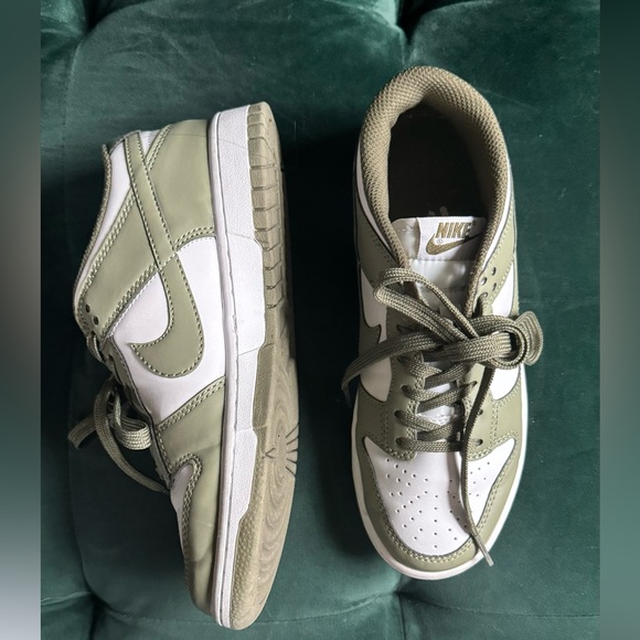 Nike Low Dunks. Olive green size 6.5/37 women’s. TTS - Picture 2 of 2